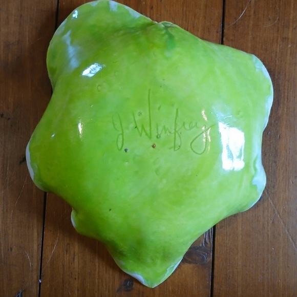 🍃🪴 Green Leaf Dish Bowl Vintage 🏺🍃 - Picture 2 of 5